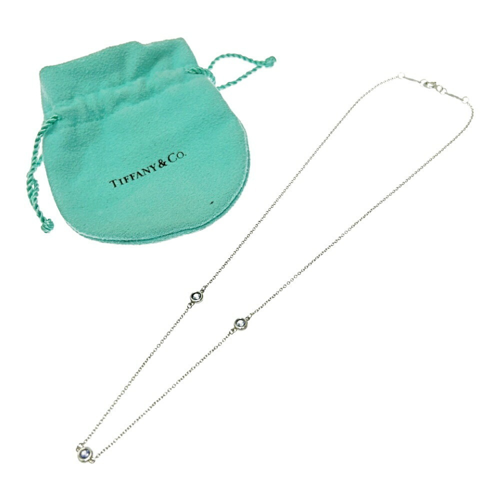 TIFFANY Co Silver By the Yard Necklace